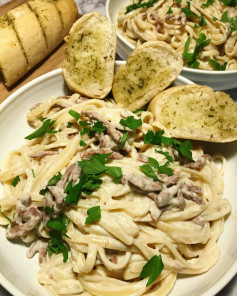 Mushroom Carbonara Tonight’s carbonara