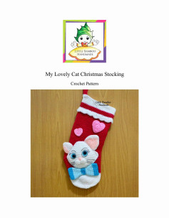 My Lovely Cat Christmas Stocking Crochet Pattern