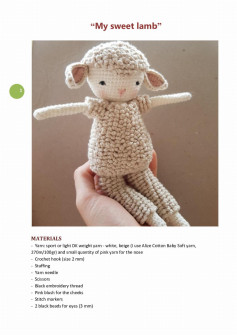 My sweet lamb crochet pattern