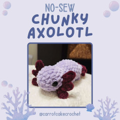 no sew chunky axolotl