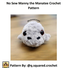 no sew manny the manate crochet pattern