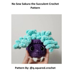 no sew sakura the succulent crochet pattern