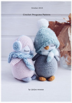 October 2018 Crochet Penguins Pattern