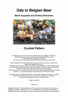 Ode to Belgian Beer Monk Augustijn and Donkey Bernardus Crochet Pattern