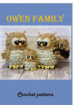 Owen family Crochet pattern owl