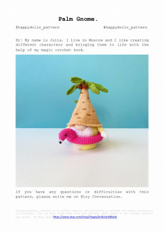 Palm Gnome crochet pattern