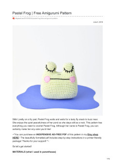 Pastel Frog | Free Amigurumi