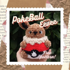 pokeball eevee free pattern