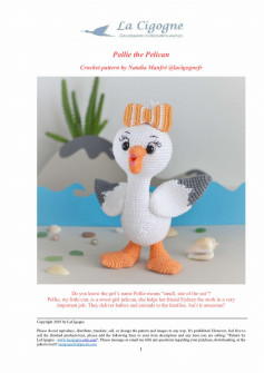 Pollie the Pelican Crochet pattern