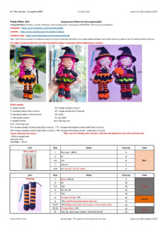 pretty witch ami crochet pattern