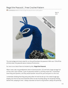 Regal the Peacock | Free Crochet Pattern