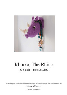 Rhinka, The Rhino crochet pattern