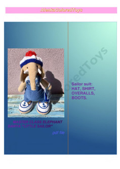 Sailor suit: HAT, SHIRT, OVERALLS, BOOTS. pdf file