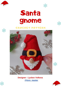 Santa gnome CROCHET PATTERN