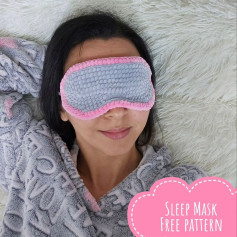 sleep mask free crochet pattern