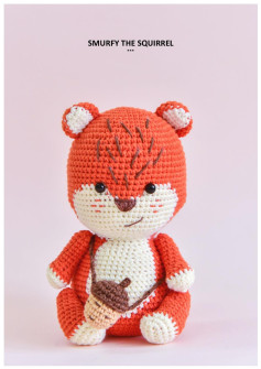 SMURFY THE SQUIRREL crochet pattern