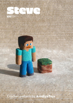 Steve Steve minecraft Minecraft Crochet pattern