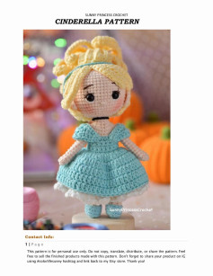 SUNNY PRINCESS CROCHET CINDERELLA PATTERN