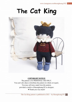 The Cat King crochet pattern