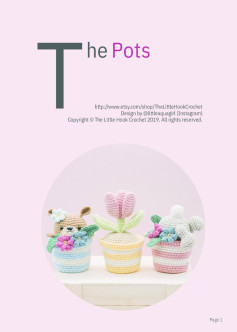 the pots crochet pattern bear and tulip