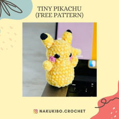 tiny pikachu free pattern