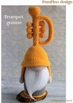 Trumpet gnome crochet pattern