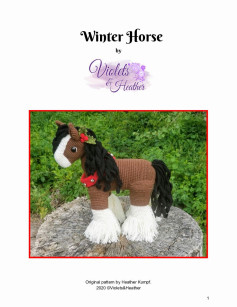 Winter Horse crochet pattern