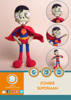 Zombie superman crochet pattern