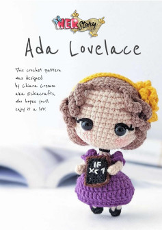 Ada Lovelace doll crochet pattern