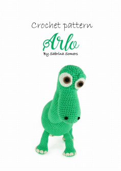 arlo herbivorous dinosaur crochet pattern