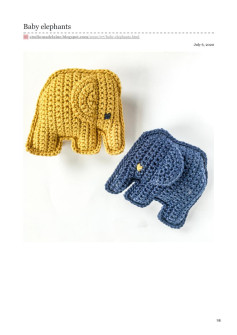 Baby elephants crochet pattern