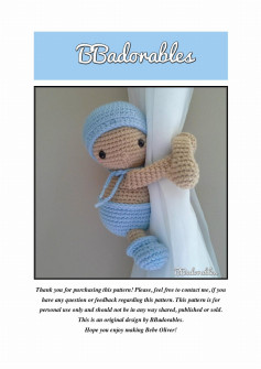 bbadonables crochet pattern baby doll