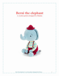 Berni the elephant A crochet pattern