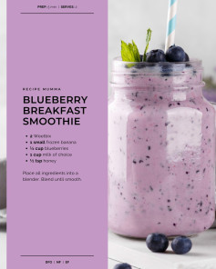 BLUEBERRY BREAKFAST SMOOTHIE⁠