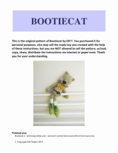 BOOTIECAT crochet pattern