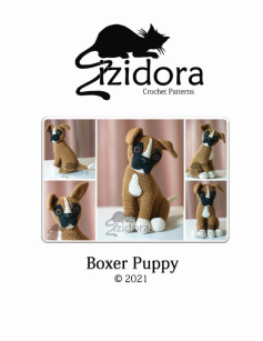 boxer puppy crochet pattern