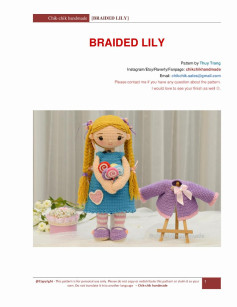 braided lily doll crochet pattern