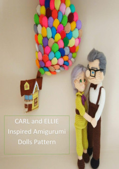 CARL and ELLIE Inspired Amigurumi Dolls Pattern