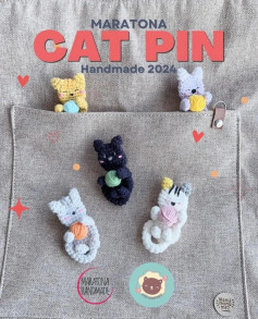 cat pin crochet pattern