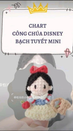 chart công chúa disney bạch tuyết mini