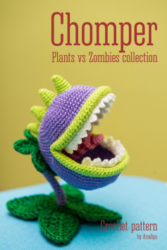 Chomper Plants vs Zombies collection Crochet pattern