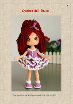 Crochet doll Emilie