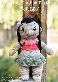 Crochet English Pattern Doll Lilo