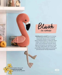 crochet patten blush the flamingo