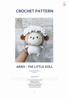 CROCHET PATTERN ARIES - THE LITTLE DOLL