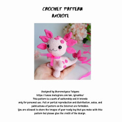 Crochet pattern AXOLOTL