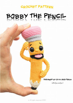 crochet pattern Bobby the pencil