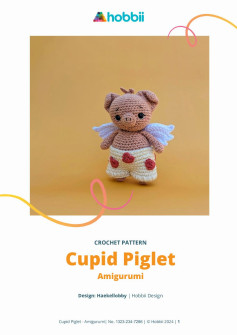 CROCHET PATTERN Cupid Piglet Amigurumi