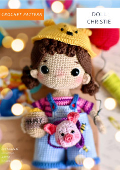 crochet pattern doll christie