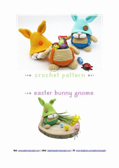 crochet pattern easter bunny gnome